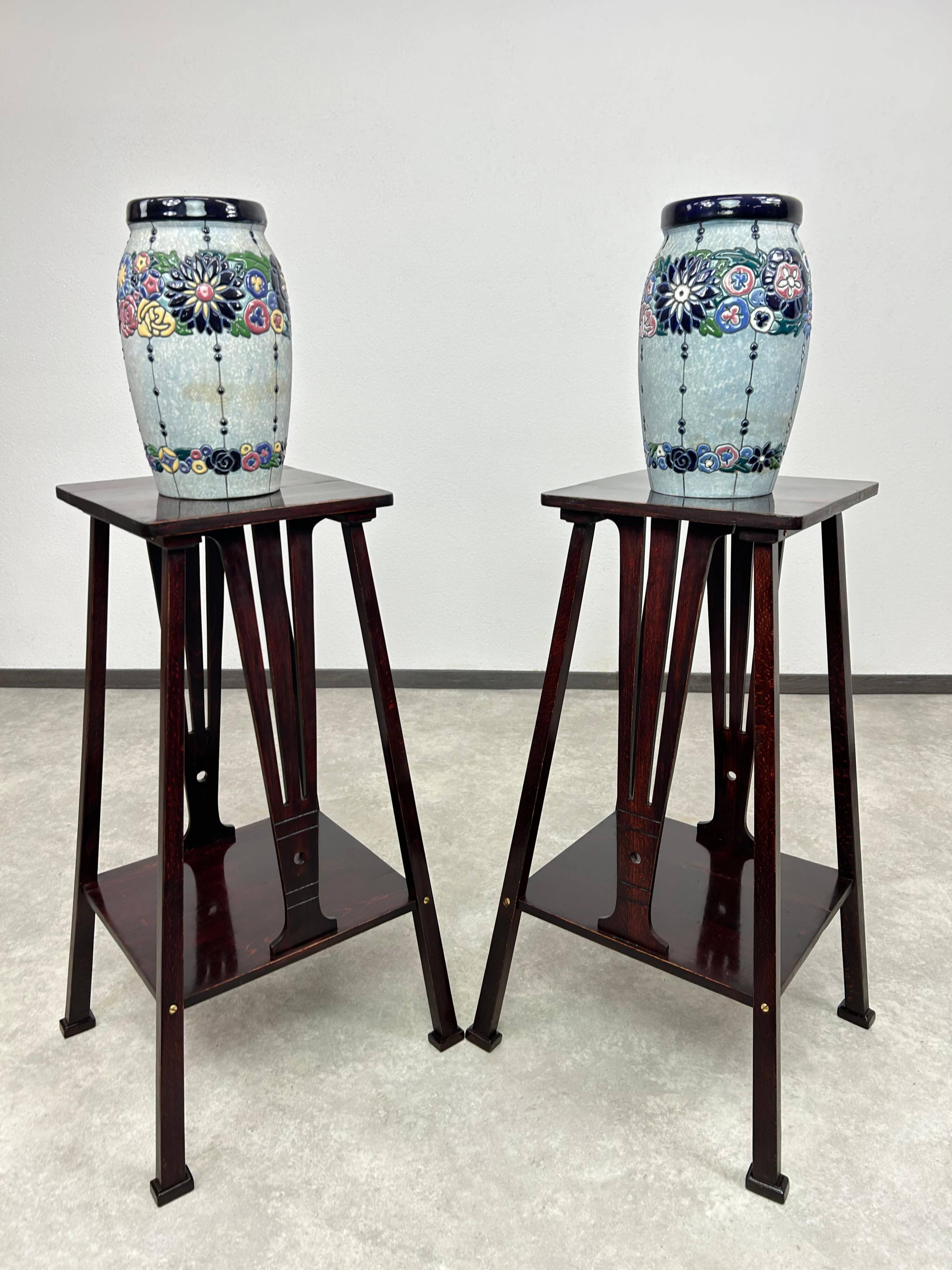 Plant stands Secession no.9533 by architect Marcel Kammerer for Thonet