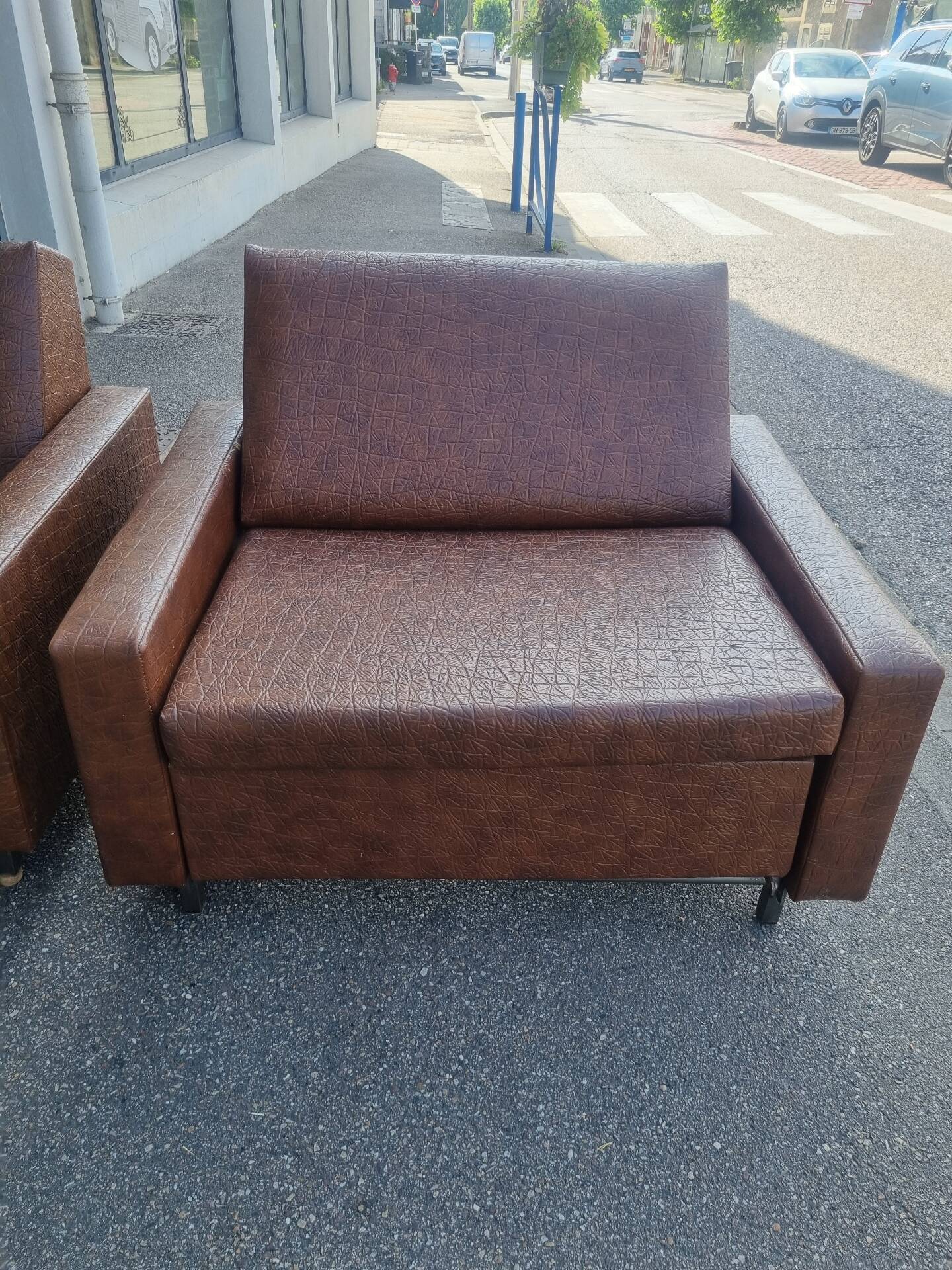 Pair of vintage sofa beds