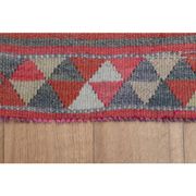 1970s Vintage Turkish Oushak Handmade Wool Cotton Pink Runner Rug 82x304