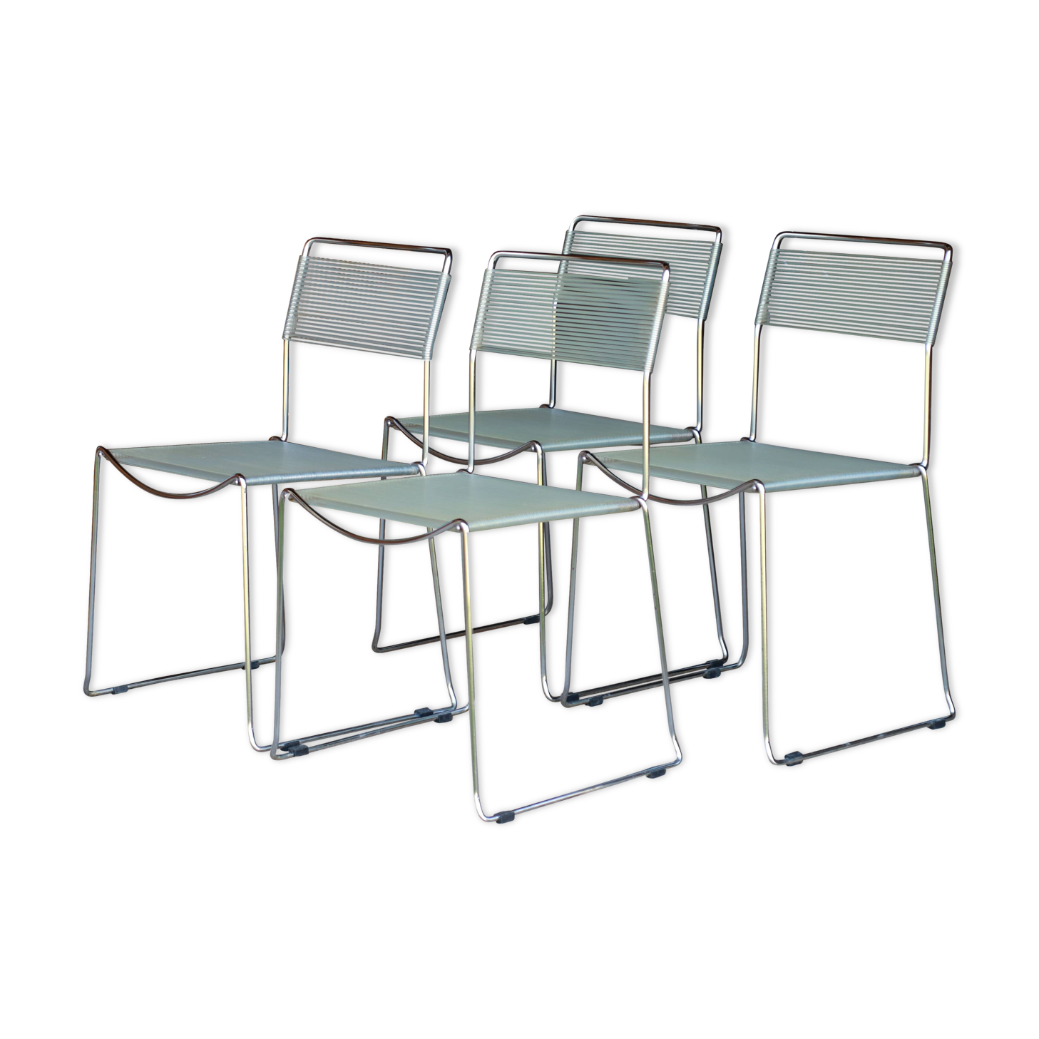 4 Spaghetti chairs by Giandomenico Belotti