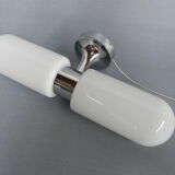 Vintage wall lamp with 2 glass caps