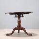 Petite table ancienne en noyer à plateau rond, Royaume-Uni, XIXe siècle