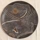 Large flat plate, signed unique piece, by Bernard Buffat
