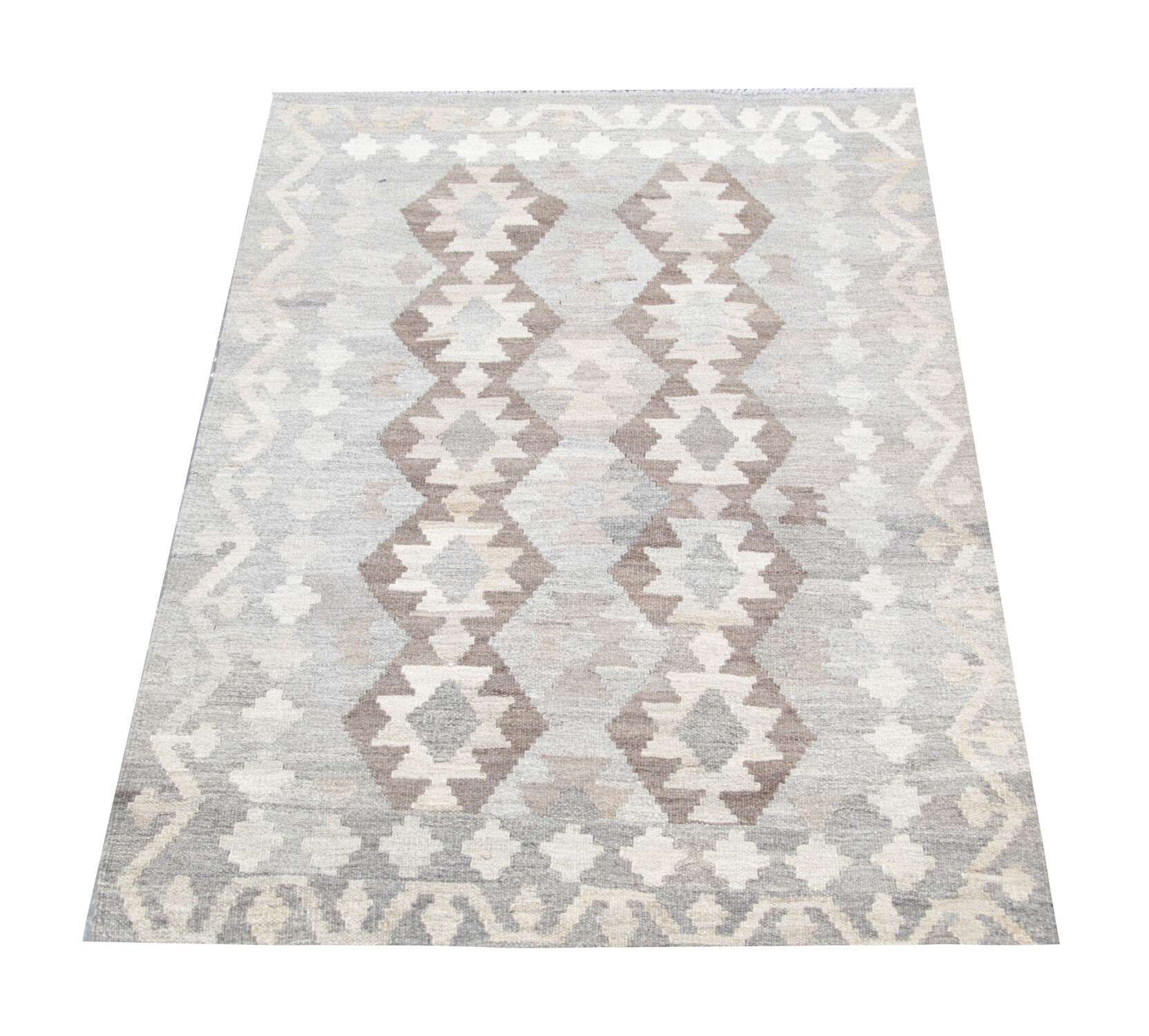 Traditional Afghan Kilim Area Rug 79x123cm