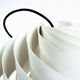 Louis Weisdorf for Lyfa Space age Danish Turbo White Moon Pendant Light, 1965