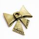 Brass bow tie candle holder 1970
