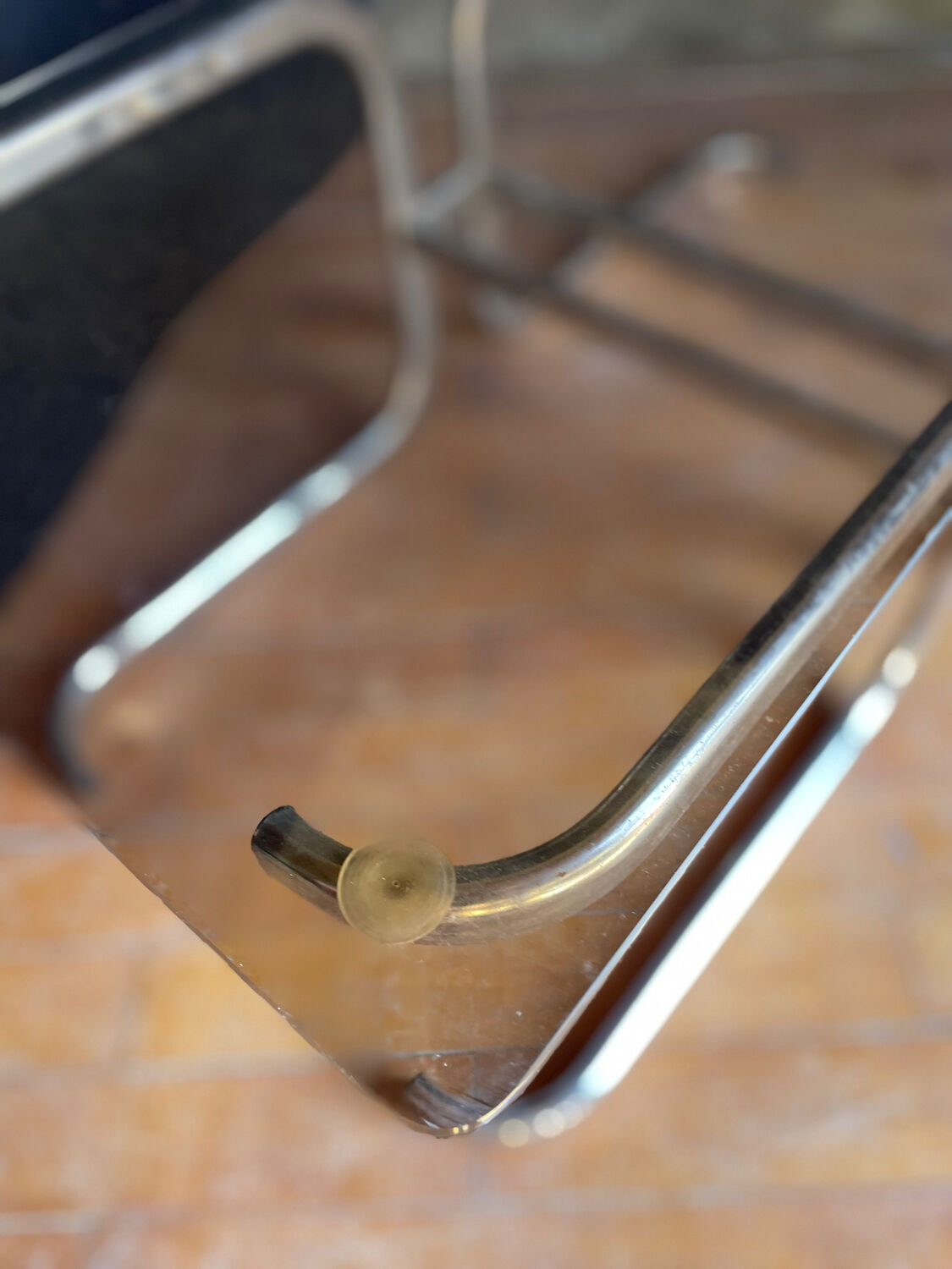 70s plexi coffee table