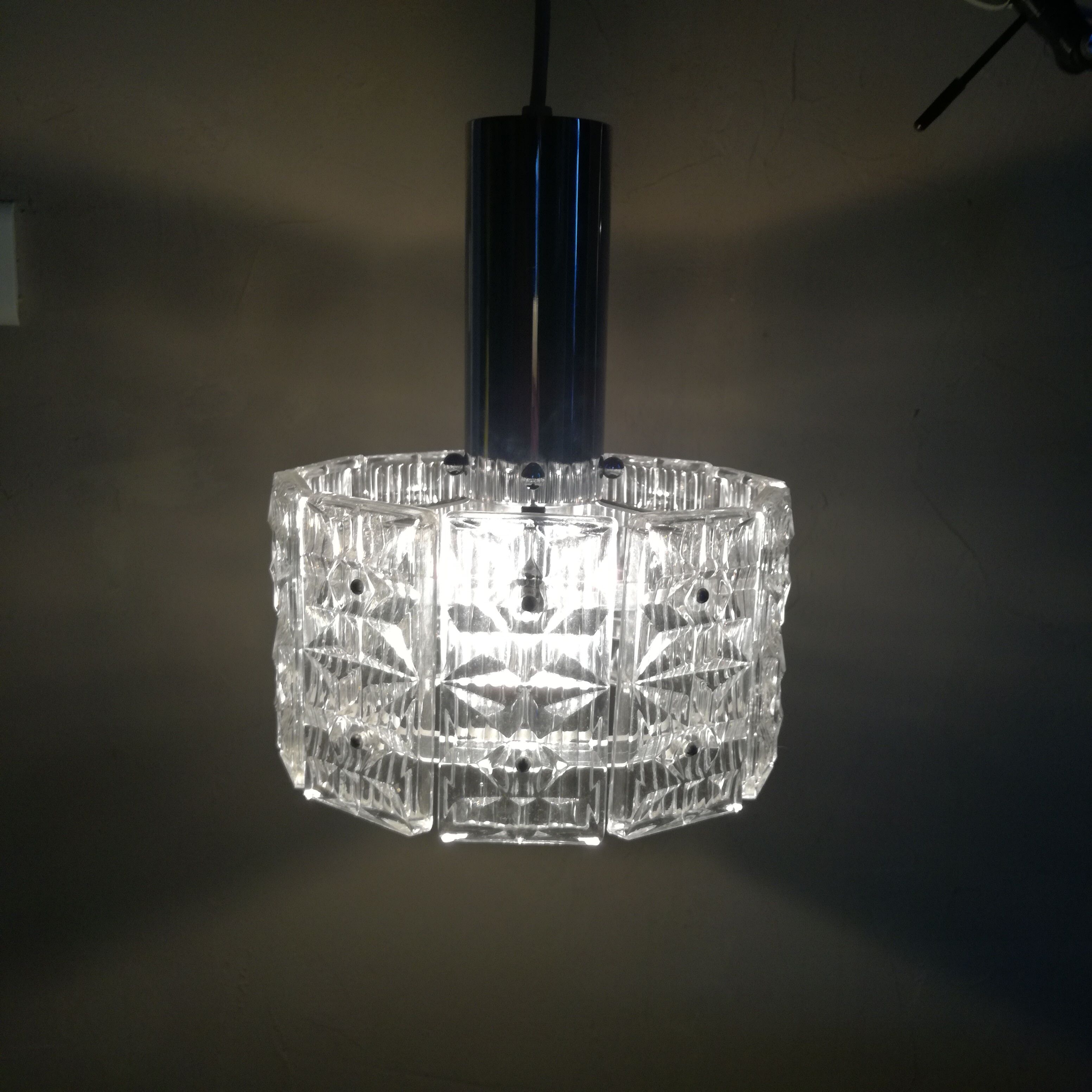 Chrome and glass hanging 22