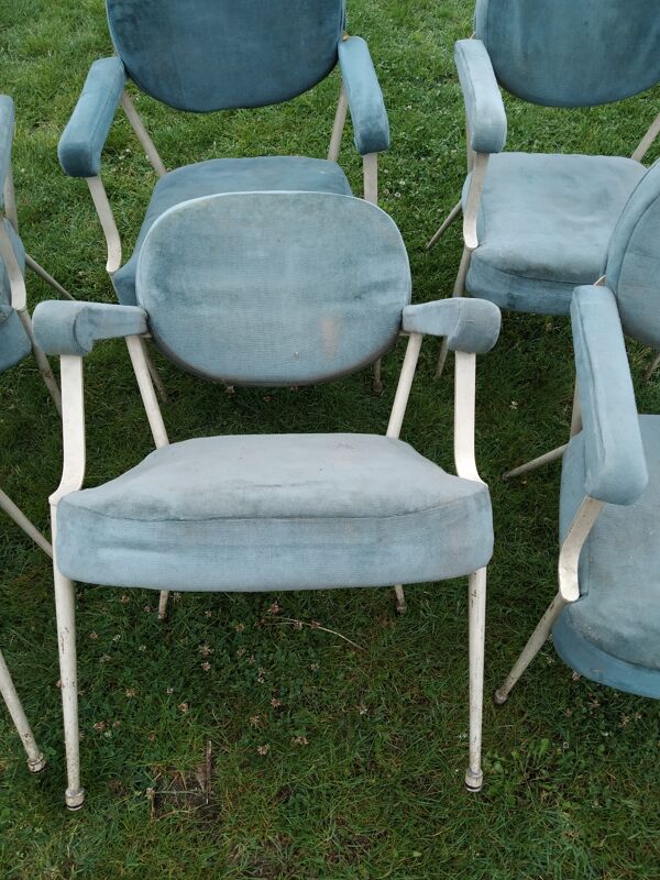 6 fauteuils vintage