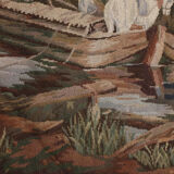 Tapis mural de tapis de tapis tissé à la main tissé à la main - 91x137cm