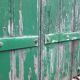 Pair of shutters H125xL87cm old painted fir
