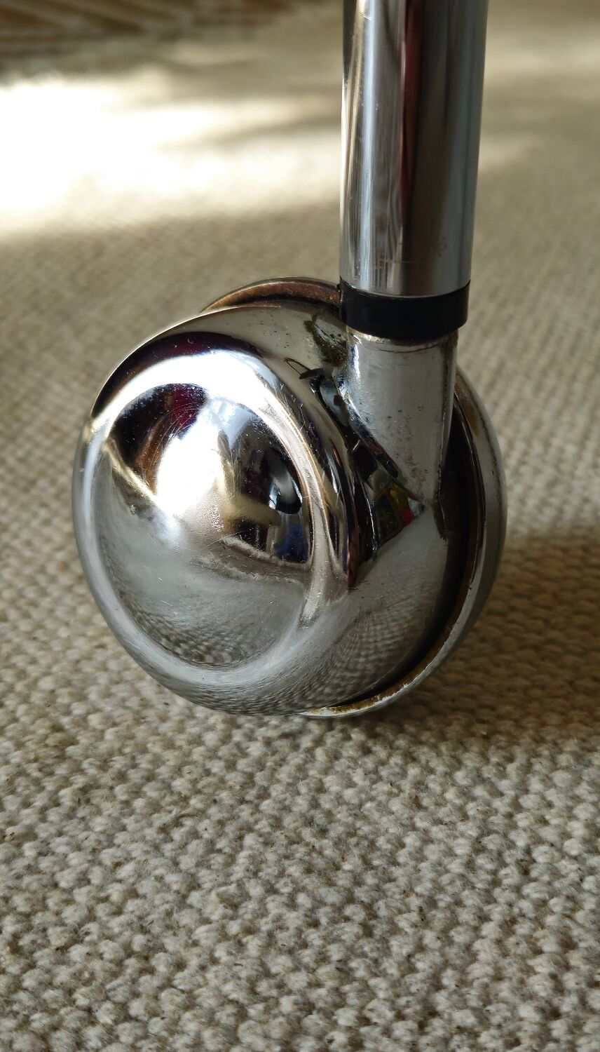 Vintage folding wheeled dessert trolley