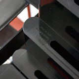 Vintage magazine rack Giotto Stoppino for Kartell, model 4675, black b