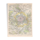 Carte ancienne de Paris et ses environs fin 19ème