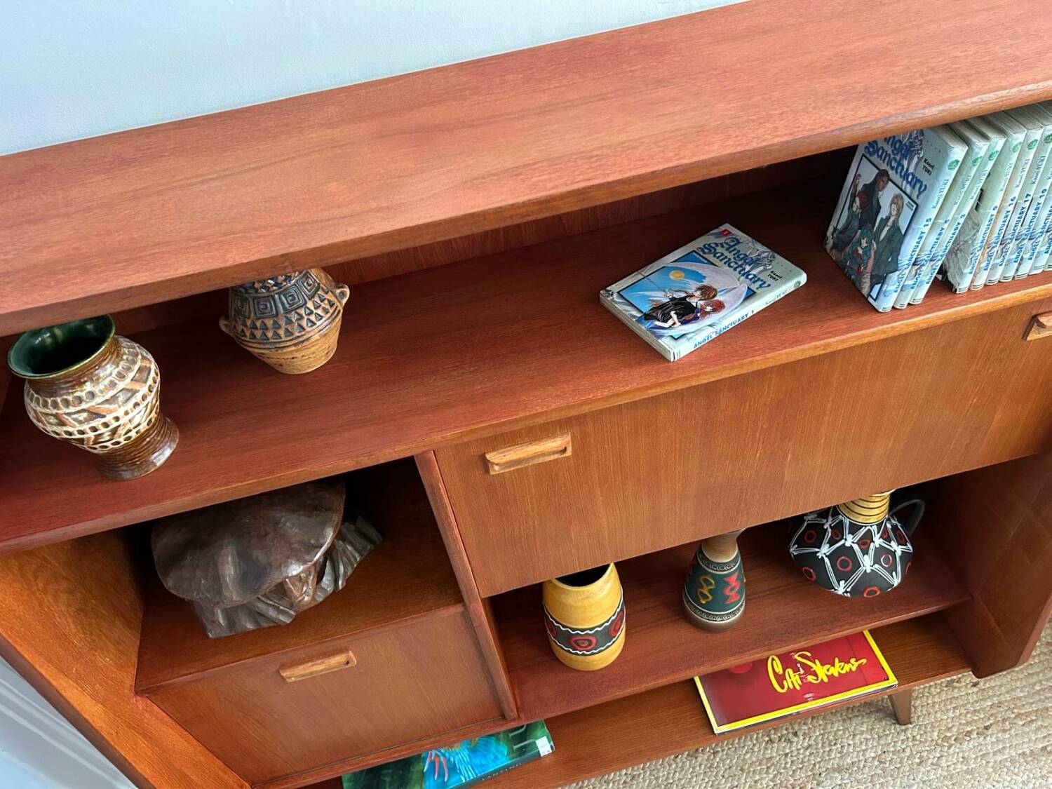 Buffet haut vintage en teck