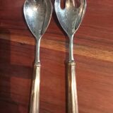 1930 silver salad cutlery set