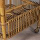 Vintage 1960s Italian-design bamboo bar cart