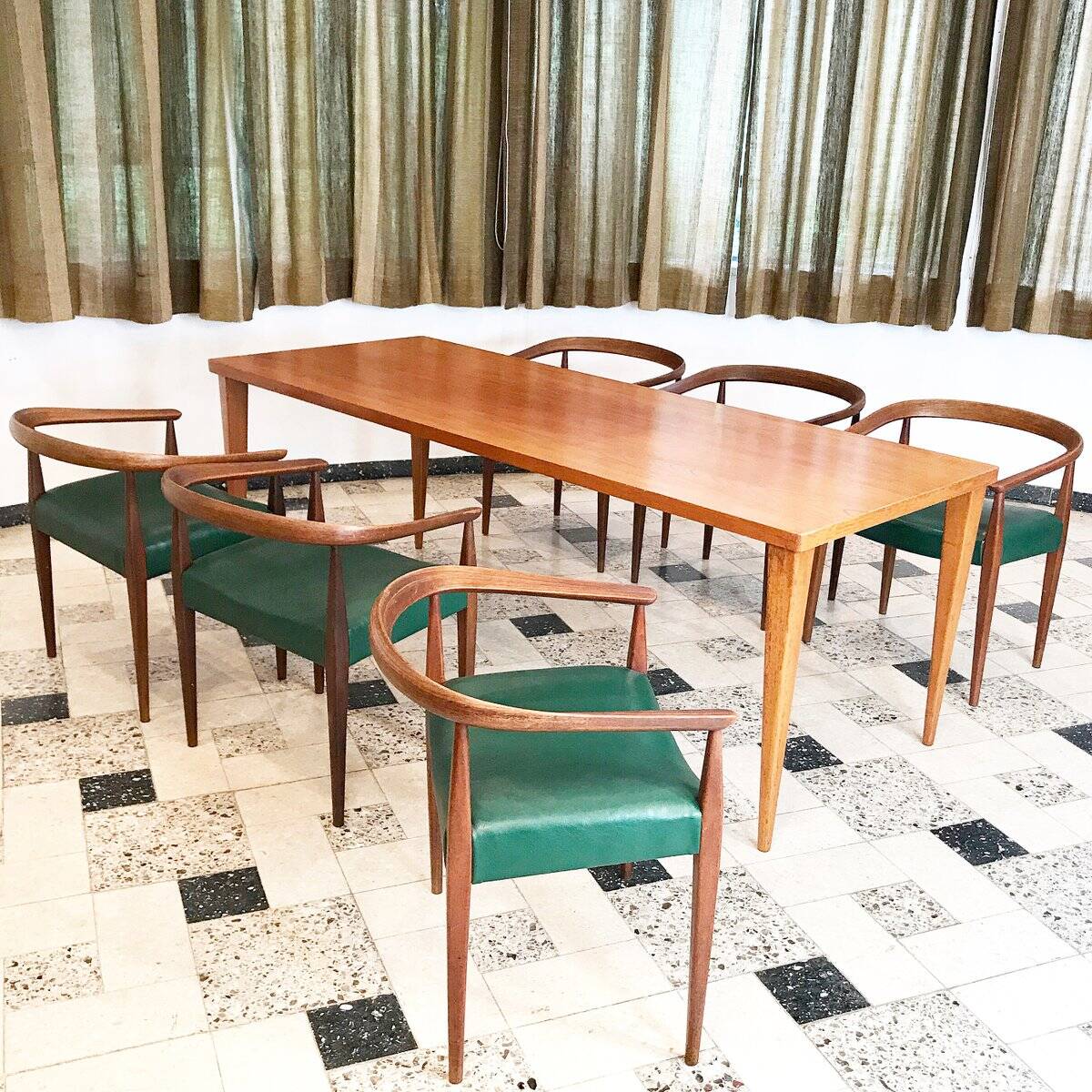 Scandinavian Dining table by Nanna Ditzel for P. K. Saværk, Denmark 1950s