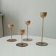 Series of Brass Tulip Candle holders 60s/70s
