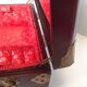 Boite a bijoux chinoise pIerre de jade bois acajou laiton