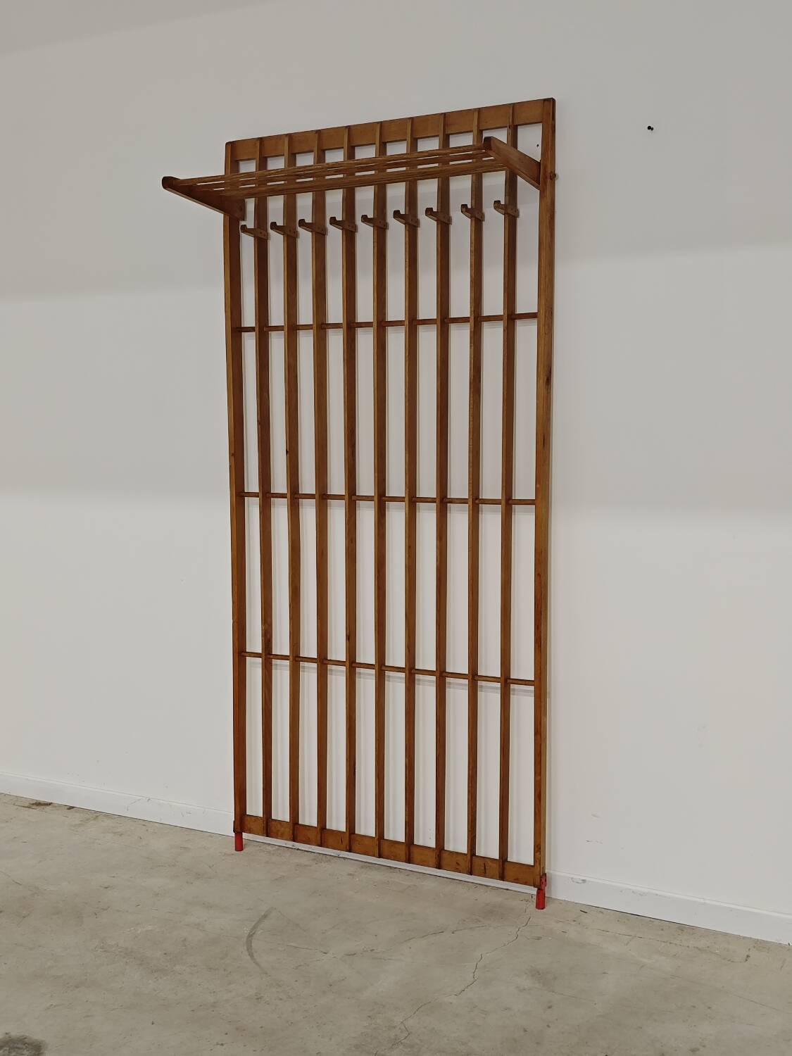 Wooden wall coat rack by Krasna Jizba