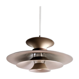 Brown 'Radius I' pendant lamp by Erik Balslev for Fog & Mørup, Denmark 1970's