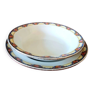 Duo bowl and tray set, Graziella model