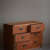 Mid-century modern Danish, a classic Oregon pine chest of drawers, 1950s.