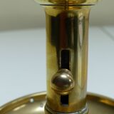 Telescopic candle holder gilded brass