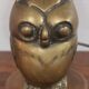 Lampe hibou en laiton des années 70