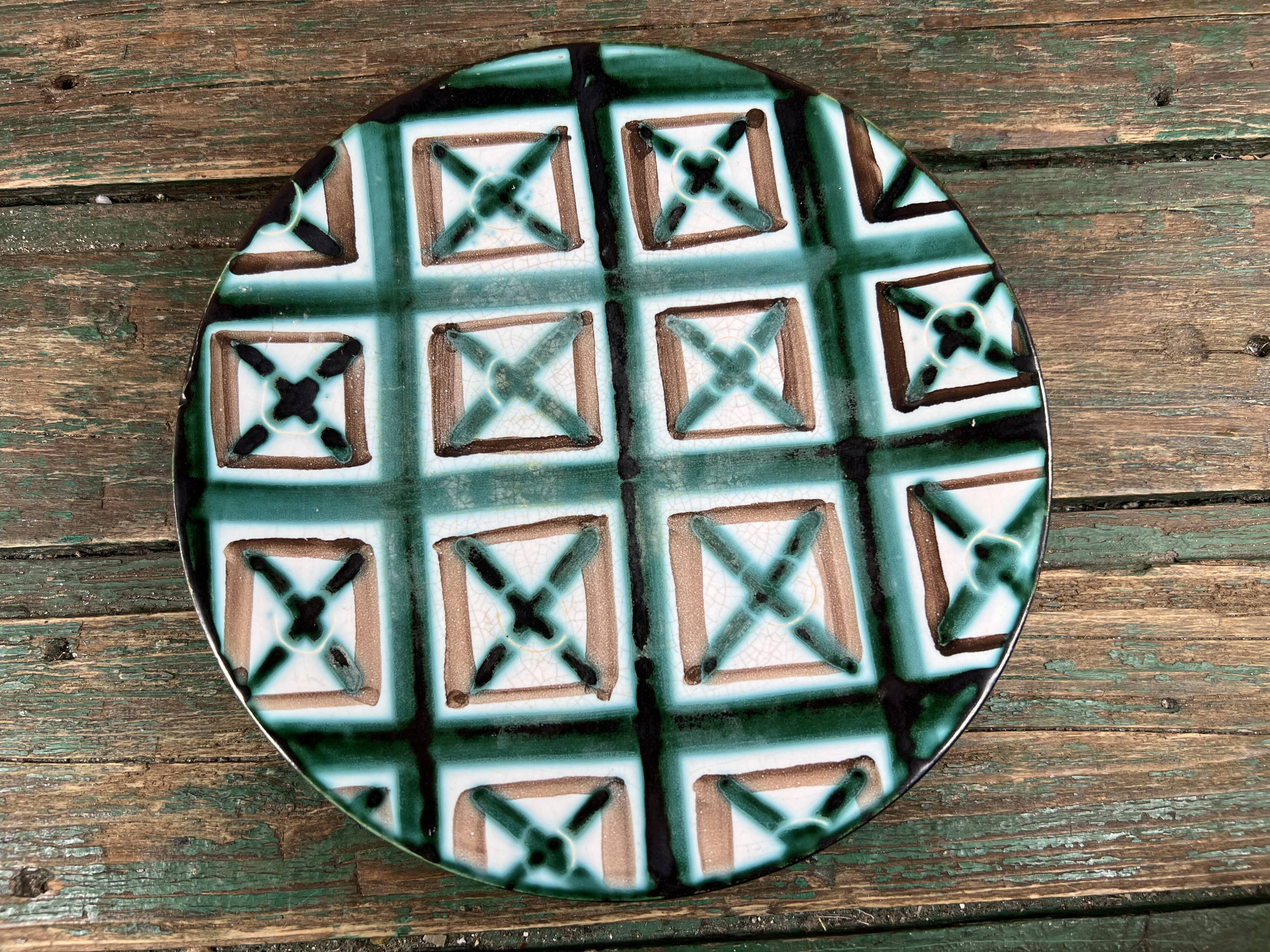 3 Vallauris Robert Picault plates