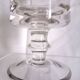 Set of 5 engraved Murano wine (or water) glasses, silver rim