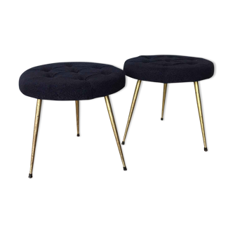 Pair of poufs