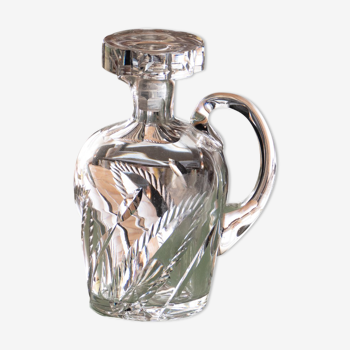 1950s decanter in chiseled crystal