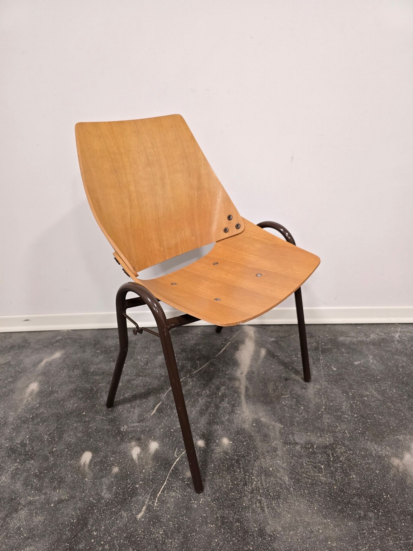 Pair of Lupina Stackable Chairs by Niko Kralj, 1970s Vintage Yugoslavi