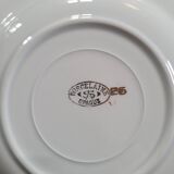 6 opaque porcelain soup plates 1940s