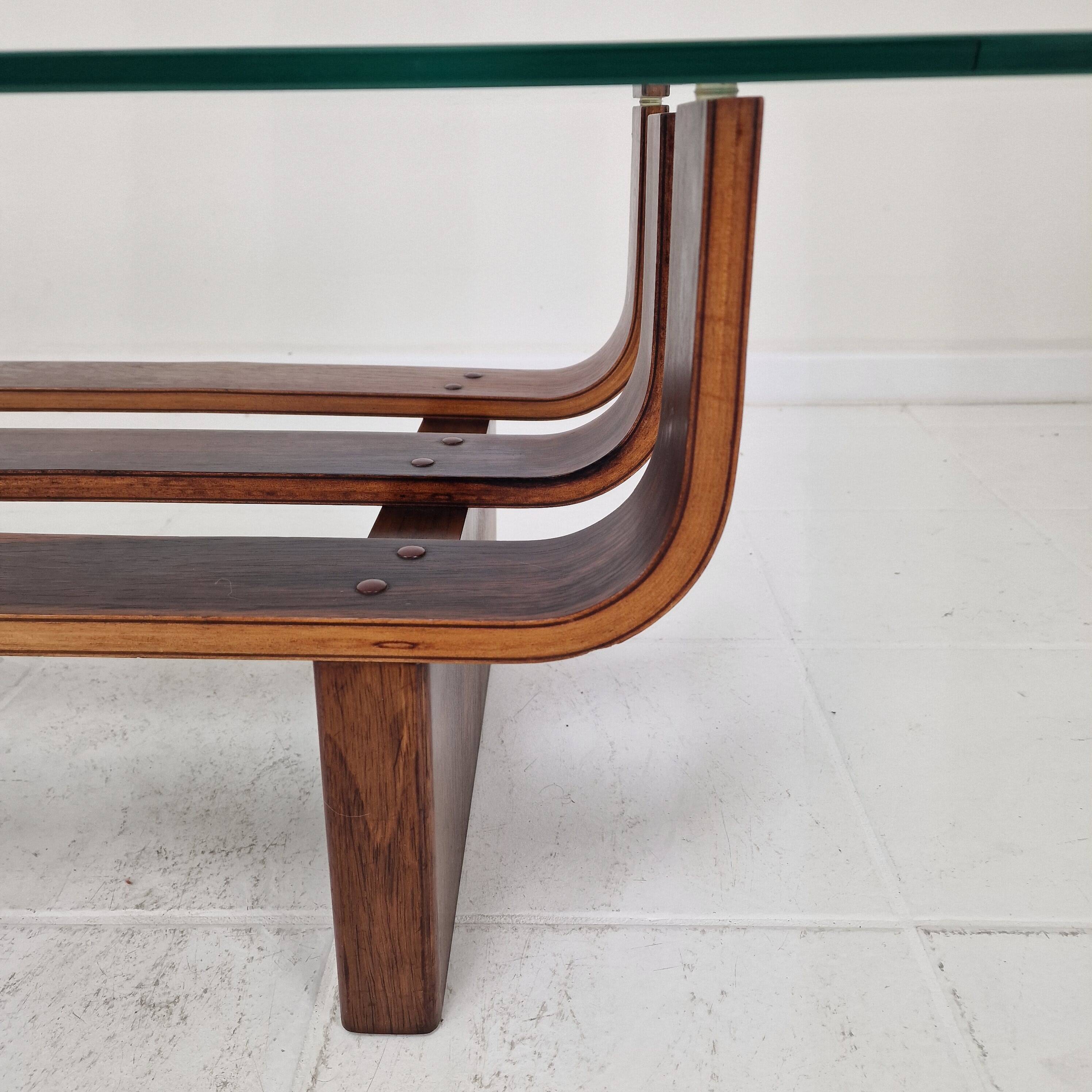 Table basse en teck élégante des années 60 par James Brown pour T.H. Brown, années 1970.