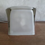 Ikea lamp ice cube frosted glass vintage