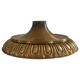 Simple flush lamp in brass, mid-century German design, 1960s, Germany.
