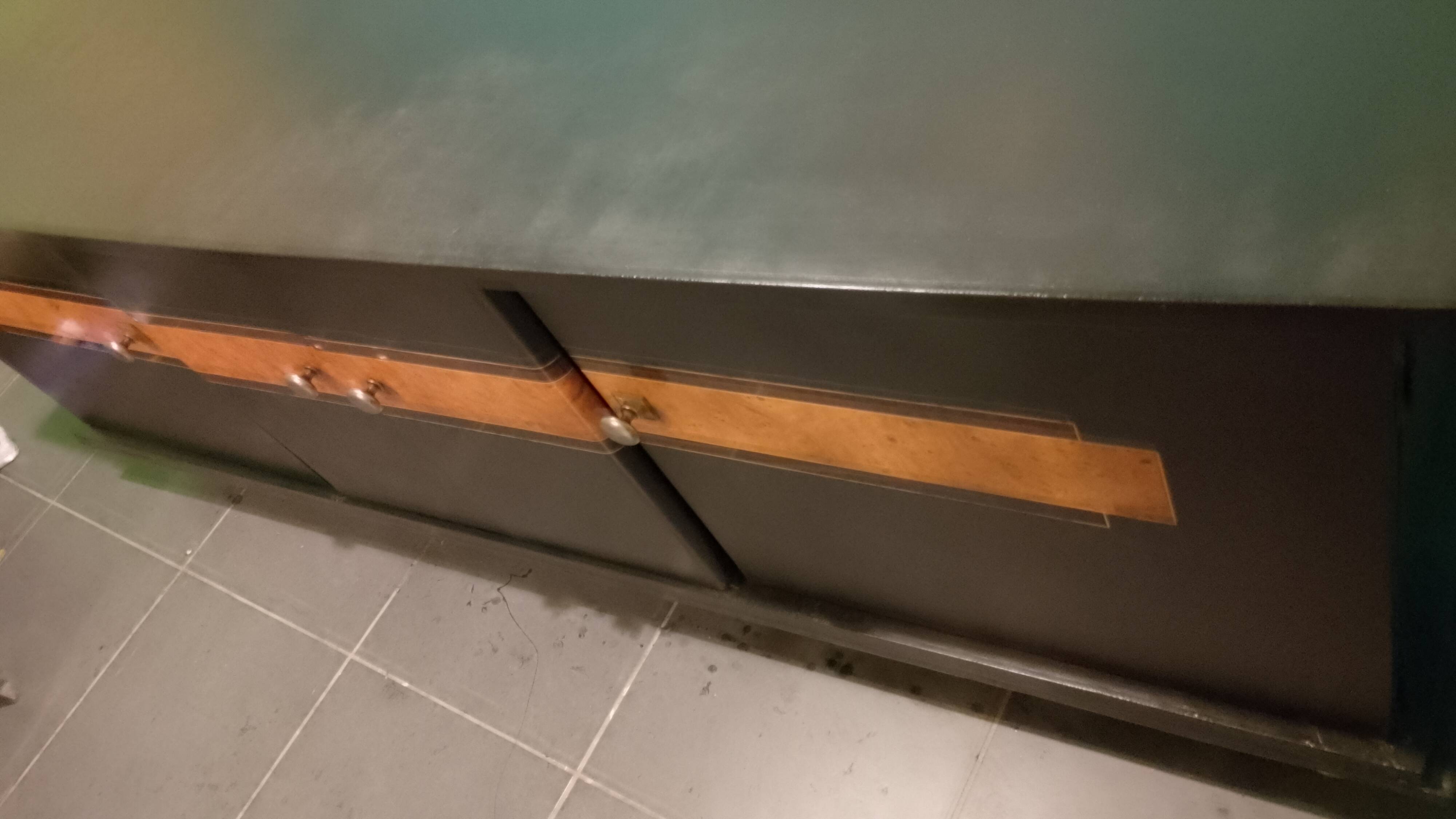 buffet with 4 doors fully restored, keeping its vintage style