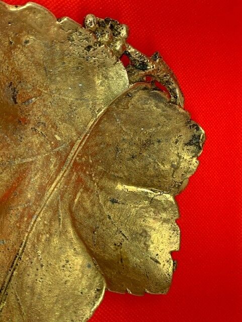 Vide poche bronze feuille