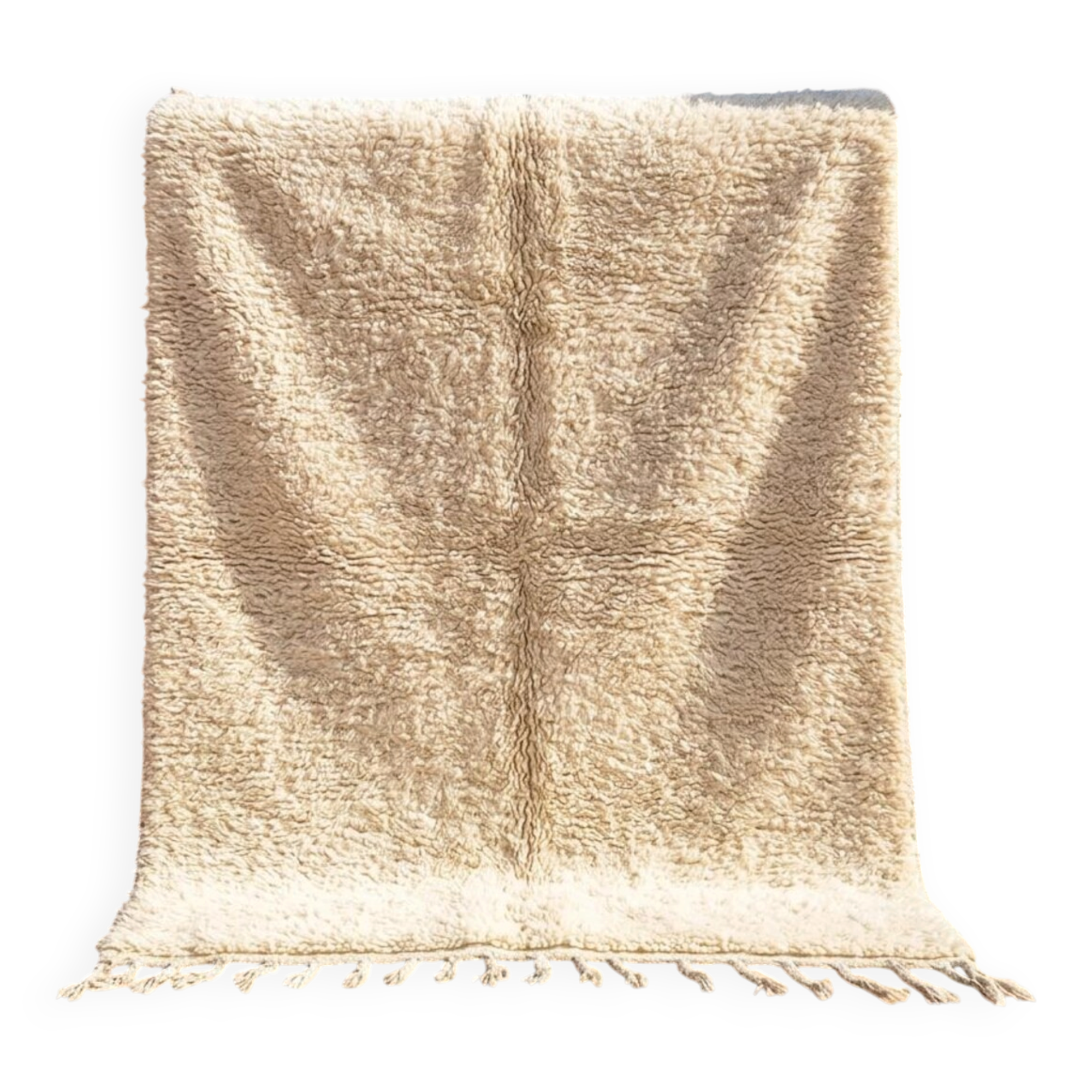 Berber Moroccan rug white 200/300cm