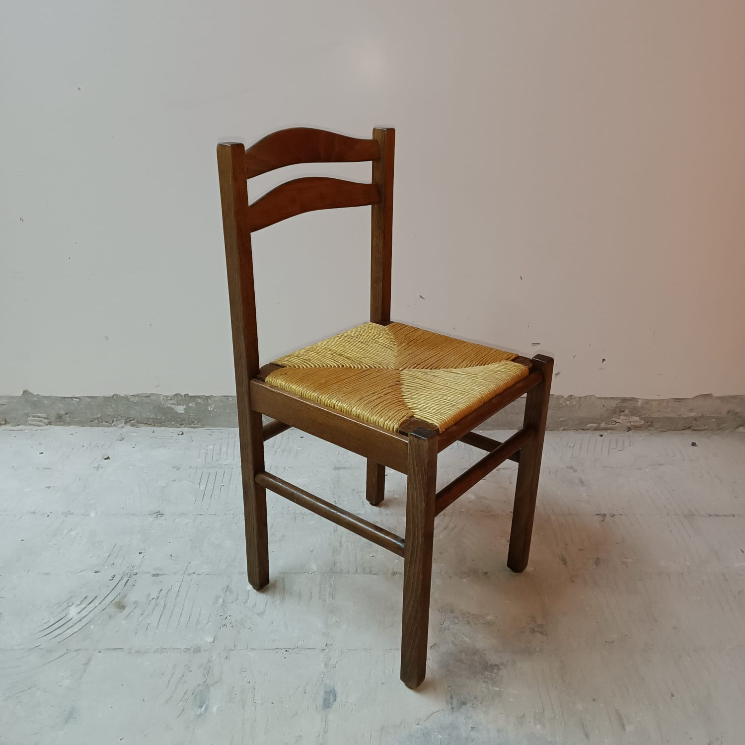 Set of 3 wooden dining chairs