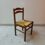 Set of 3 wooden dining chairs