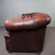 Chesterfield sofa in resistant cowhide, 3 seats