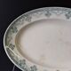 Old ironstone plate from St Amand, model "Cahors", in good condition.