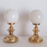 Pair of golden lamps