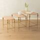 Tables gigognes style Hollywood Regency, années 1970