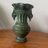 Ancient Greek style ceramic vase with curls