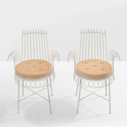 Mathieu Matégot pair of Cap d'Ail chairs 1950s